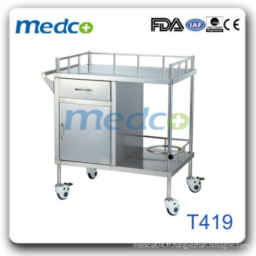 Chariot de traitement en acier inoxydable T419